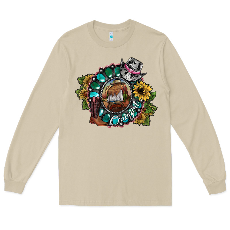 Cowgirl Long Sleeve Tee by SublimationCraftShop | Teevron