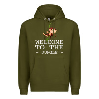 Army Green Welcome To The Jungle Premium Hoodie - Bettercallsaul