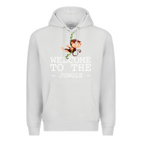Dove Grey Welcome To The Jungle Premium Hoodie - Bettercallsaul