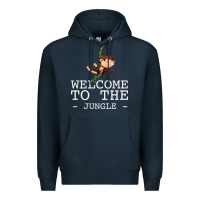 Navy Welcome To The Jungle Premium Hoodie - Bettercallsaul
