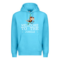 Ocean Blue Welcome To The Jungle Premium Hoodie - Bettercallsaul