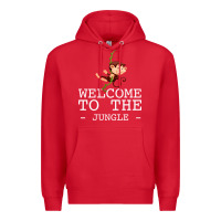 Red Welcome To The Jungle Premium Hoodie - Bettercallsaul
