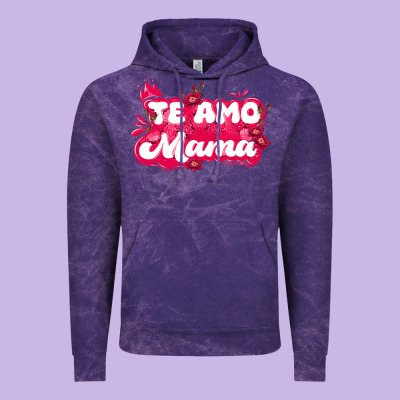 Te Amo Mama Vintage Hoodie Designed By Jahusdesignshop