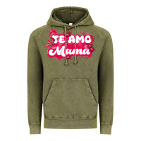 Vintage Olive te amo mama Vintage Hoodie - JahusDesignShop