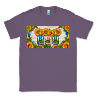 Lavender american mason jar sunflower license plate Classic Tee - HRA Design Shop
