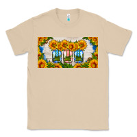 Mushroom american mason jar sunflower license plate Classic Tee - HRA Design Shop