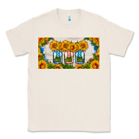 Natural american mason jar sunflower license plate Classic Tee - HRA Design Shop