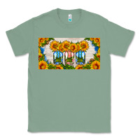 Sage american mason jar sunflower license plate Classic Tee - HRA Design Shop