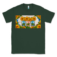 Sports Green american mason jar sunflower license plate Classic Tee - HRA Design Shop