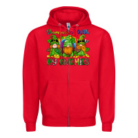 Red shamrockin with my gnomies Zipper Hoodie - Artiststas