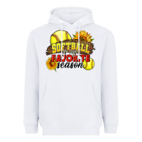 Softball Is My Favorite Season Heavyweight Hoodie | Teevron