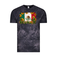Cloud Black mexican flag Vintage Tee - Zillion Design Studio