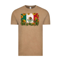 Vintage Coffee mexican flag Vintage Tee - Zillion Design Studio
