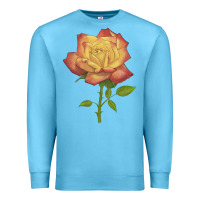 Ocean Blue rainbow's end rose Premium Sweatshirt - LillyAllenDesigns
