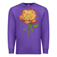 Purple rainbow's end rose Premium Sweatshirt - LillyAllenDesigns