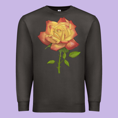 Rainbow's End Rose Premium Sweatshirt Designed By Lillyallendesigns