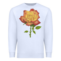 White rainbow's end rose Premium Sweatshirt - LillyAllenDesigns