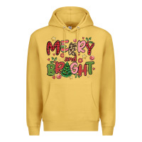 Antique Gold merry and bright Premium Hoodie - MaliasSmallBusiness