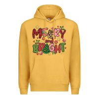 Mustard merry and bright Premium Hoodie - MaliasSmallBusiness