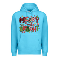 Ocean Blue merry and bright Premium Hoodie - MaliasSmallBusiness