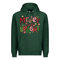 Sports Green merry and bright Premium Hoodie - MaliasSmallBusiness