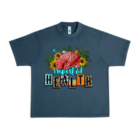 Midnight Navy mental health Urban Heavy Tee - texasbilliewilder