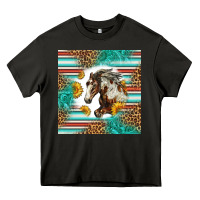 Asphalt western mustang horse Heavy Core Tee - LillyAllenDesigns