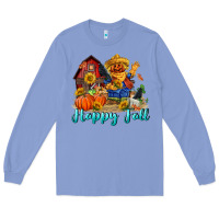 Happy Fall Scarecrow Long Sleeve Tee | Teevron