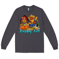 Smoke happy fall scarecrow Long Sleeve Tee - FaDigitalArtStudio