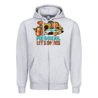 Heather Grey preschool let's do this Zipper Hoodie - JahusDesignShop