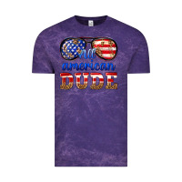 Cloud Purple all american dude Vintage Tee - texasbilliewilder
