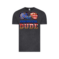 Vintage Black all american dude Vintage Tee - texasbilliewilder