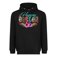 Black happy easter western floral serape leopard Heavyweight Hoodie - Jasminsmagicworld