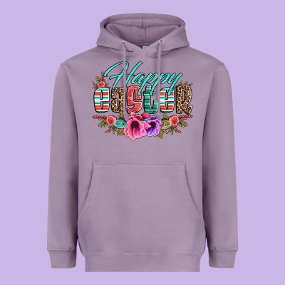 Happy Easter Western Floral Serape Leopard Heavyweight Hoodie Designed By Jasminsmagicworld