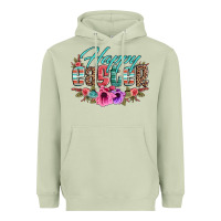 Matcha happy easter western floral serape leopard Heavyweight Hoodie - Jasminsmagicworld