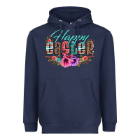 Navy happy easter western floral serape leopard Heavyweight Hoodie - Jasminsmagicworld