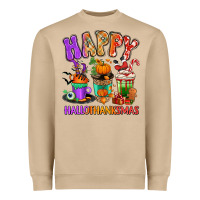 Mushroom Happy Hallothanksmas coffee cups Heavyweight Sweatshirt - RanaPortraitStore