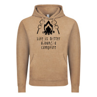 Vintage Coffee life is better around a campfire Vintage Hoodie - Unal Design