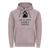 Vintage Zinc life is better around a campfire Vintage Hoodie - Unal Design