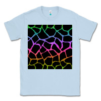 Dusty Blue giraffe glitter seamless pattern Classic Tee - BundleAndBundleShop