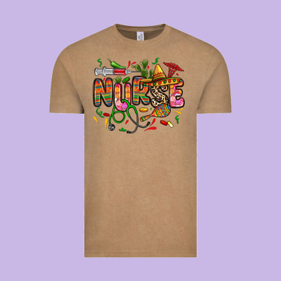 Cinco De Mayo Nurse Vintage Tee Designed By Zillion Design Studio
