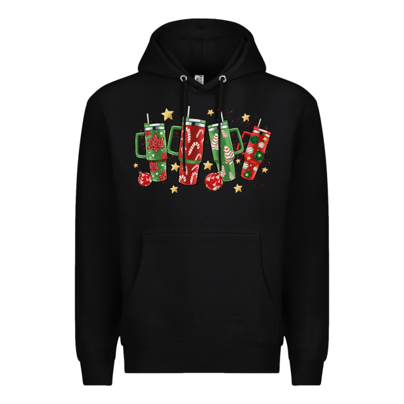 Christmas Cups Premium Hoodie by MaliasSmallBusiness | Teevron