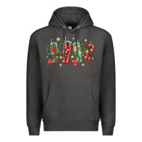 Charcoal Heather Christmas cups Premium Hoodie - MaliasSmallBusiness