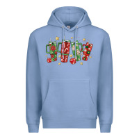 Colony Blue Christmas cups Premium Hoodie - MaliasSmallBusiness