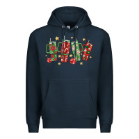 Navy Christmas cups Premium Hoodie - MaliasSmallBusiness