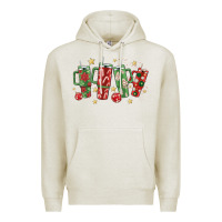 Oatmeal Heather Christmas cups Premium Hoodie - MaliasSmallBusiness