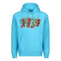 Ocean Blue Christmas cups Premium Hoodie - MaliasSmallBusiness