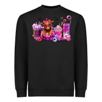Black Halloween Heifer coffee cups Heavyweight Sweatshirt - RanaPortraitStore