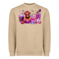Halloween Heifer Coffee Cups Heavyweight Sweatshirt | Teevron