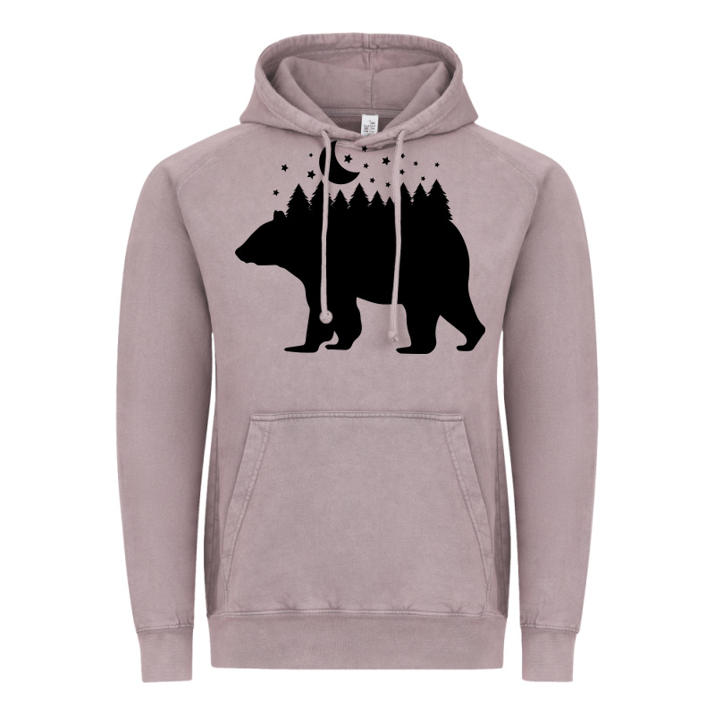 Bear Vintage Hoodie by Unal Design | Teevron